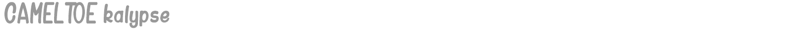 Cameltoe Kalypse font preview
